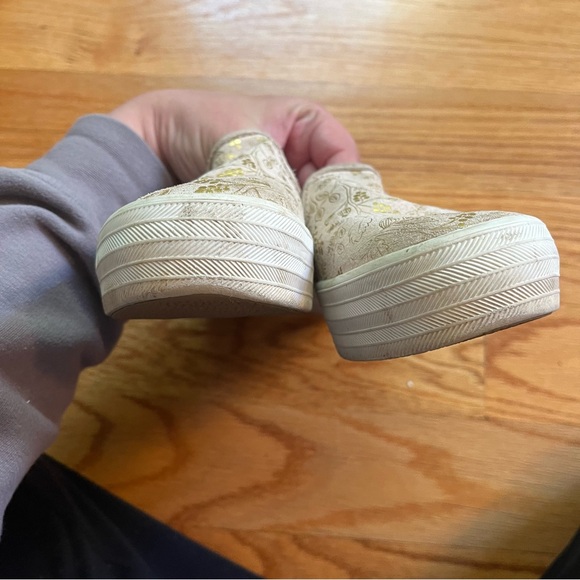 Keds x rifle paper company slip on rose gold sneakers size 7.5 - Picture 5 of 7